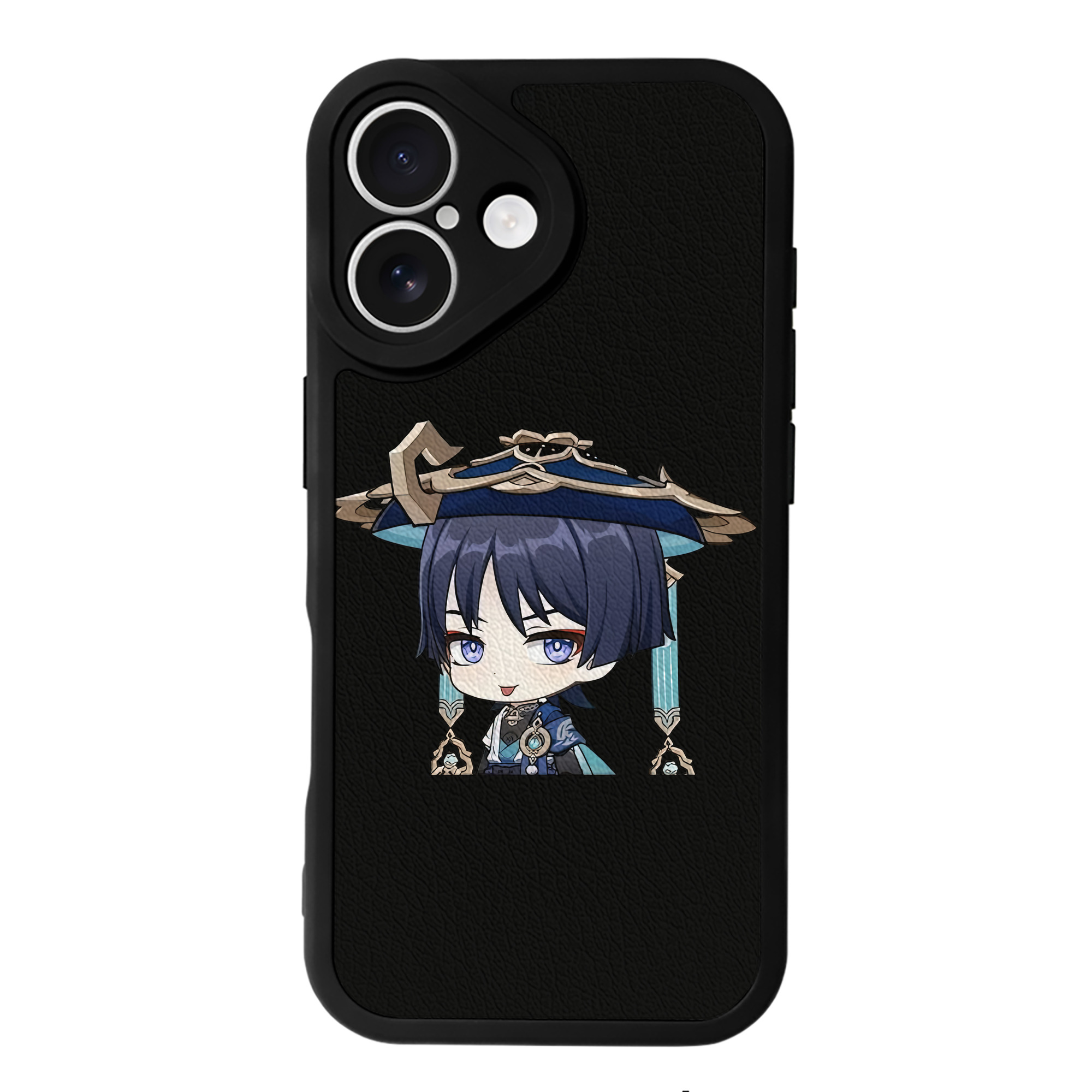 げんし神 さんペい genshin Sanpei 【iPhone 16シリーズ対応】シリコンスマホケース（レザー調） 材質：シリコン